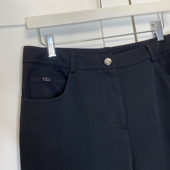 Embellished Pocket St John Slacks Black 10 - Picture 4 of 5